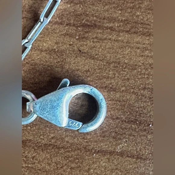 Starry Purple Dahlia Turquoise Sterling Silver Lariat Necklace - Picture 5 of 5